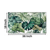 Vibrant Tropical Leaves Wall Painting