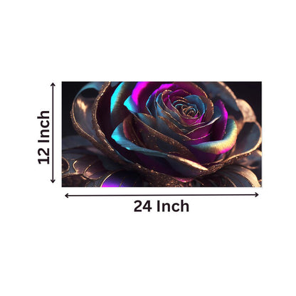 Mesmerizing Rose in Vibrant Hues Wall Painting