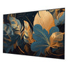 Golden Leaves: Nature's Elegance Wall Painting