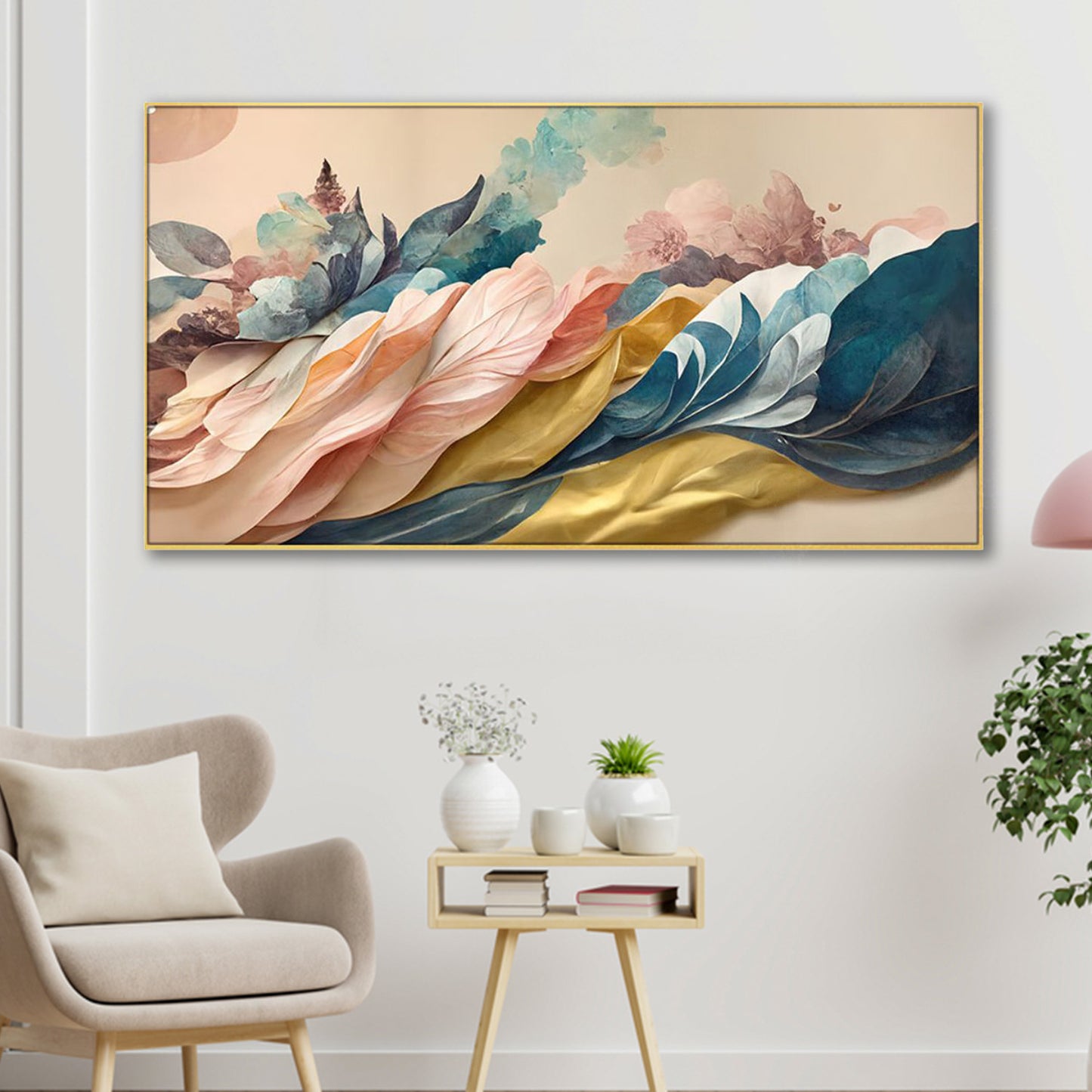 Floral Elegance: Nature's Vivid Beauty Wall Painting