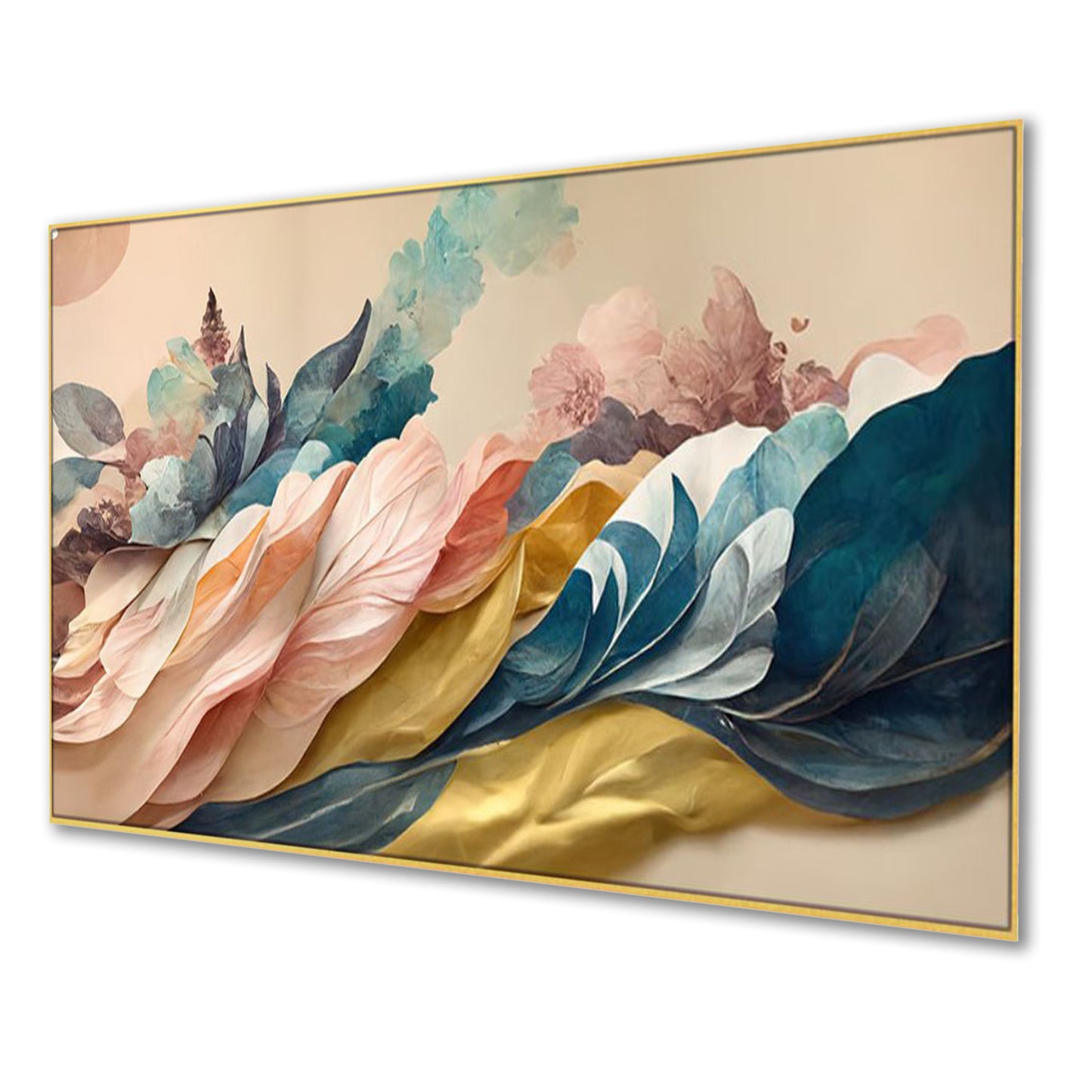 Floral Elegance: Nature's Vivid Beauty Wall Painting