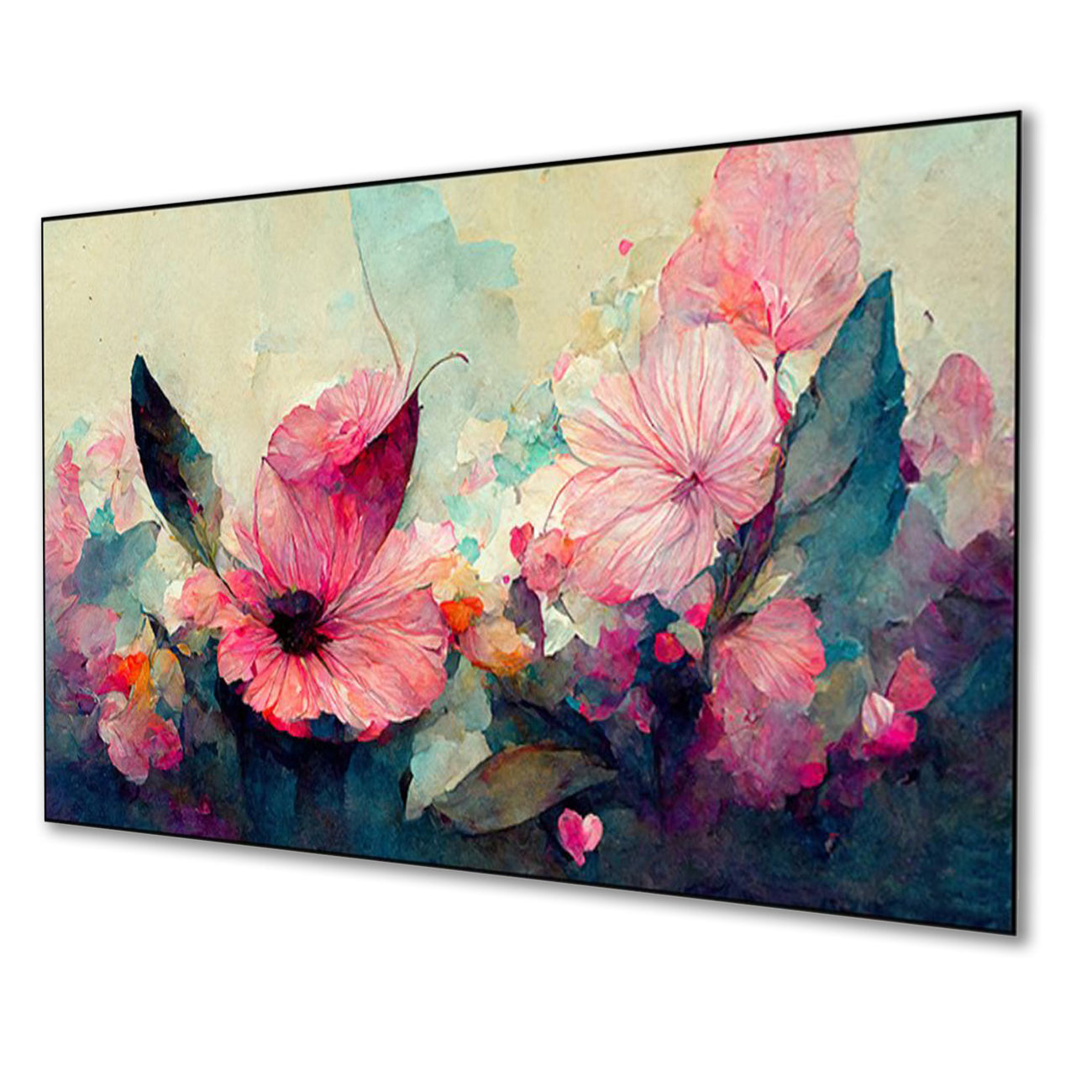 Whispers of Soft Pink Beauty Wall Painting