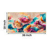 Elegant Floral Canvas in Beige Wall Painting