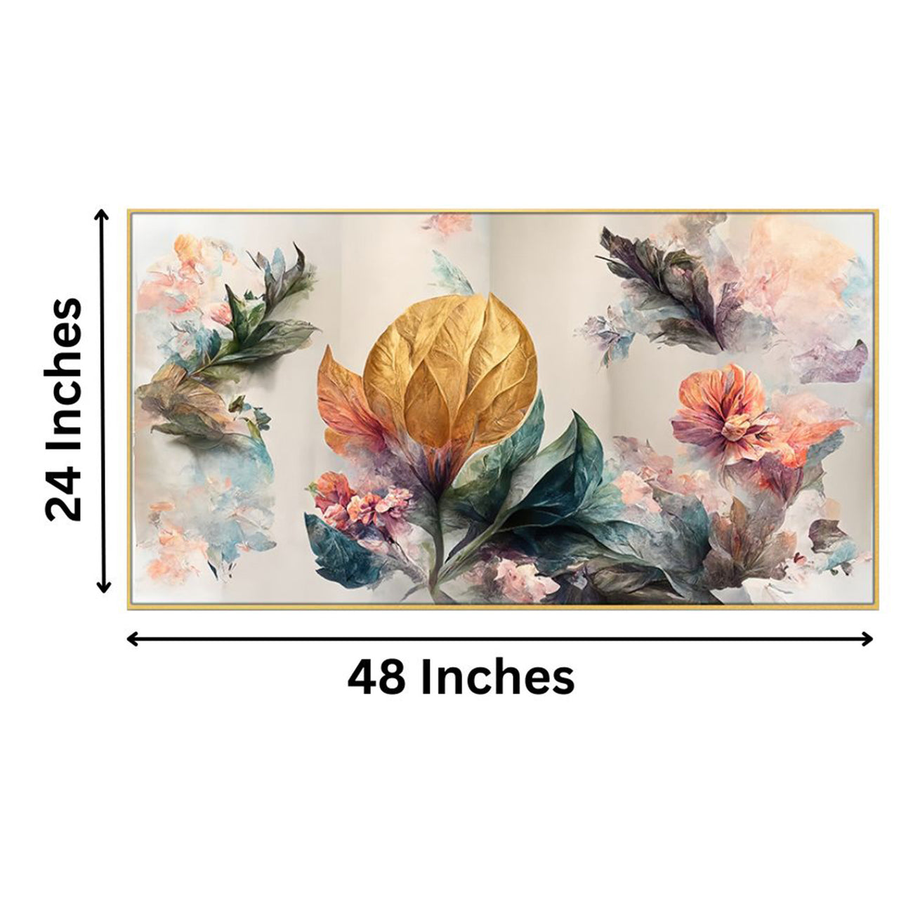 Captivating Floral Composition in Frame Wall Painting