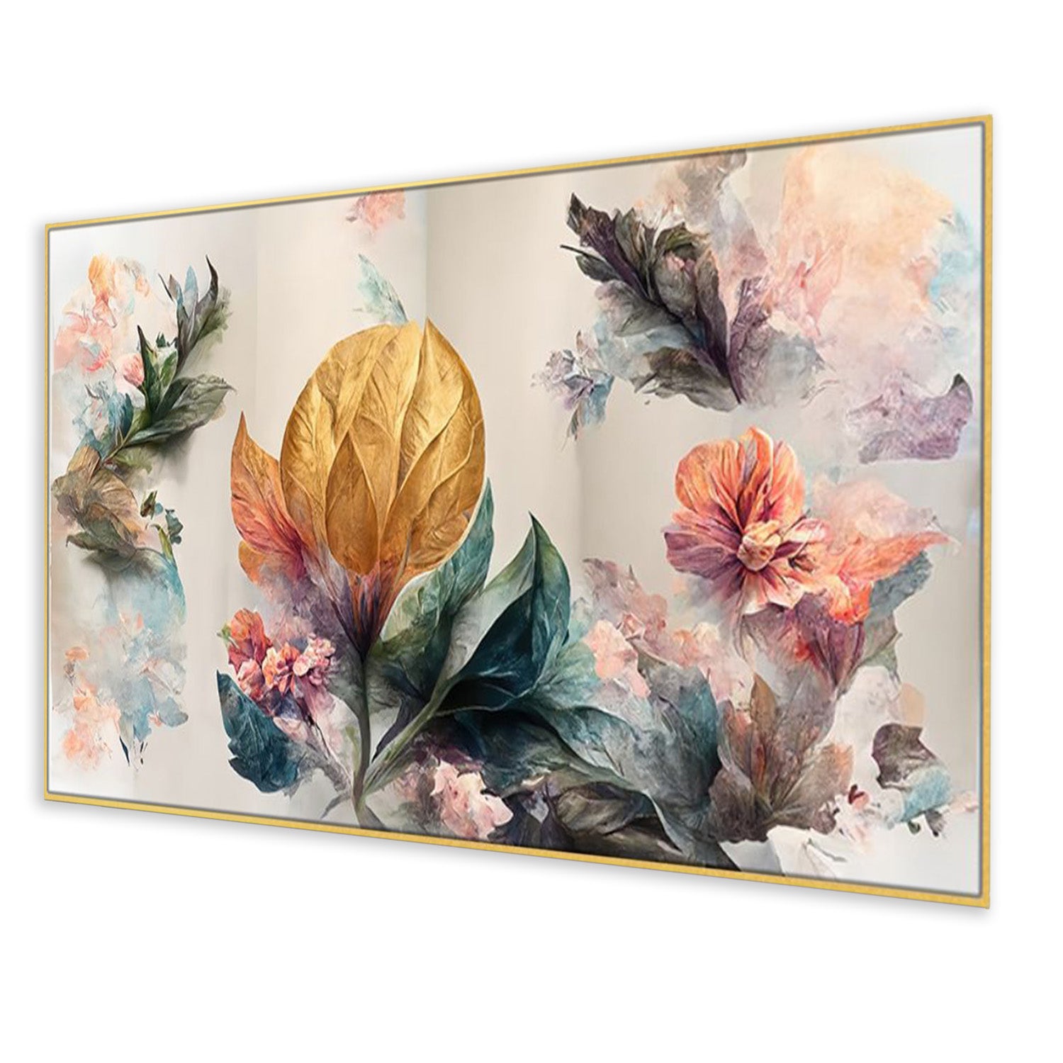 Captivating Floral Composition in Frame Wall Painting