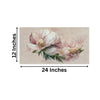 Graceful Pink Peonies on Beige Wall Painting