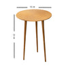 buy designer round aluminium side table