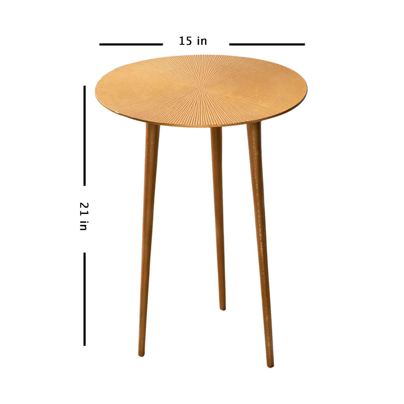 buy designer round aluminium side table