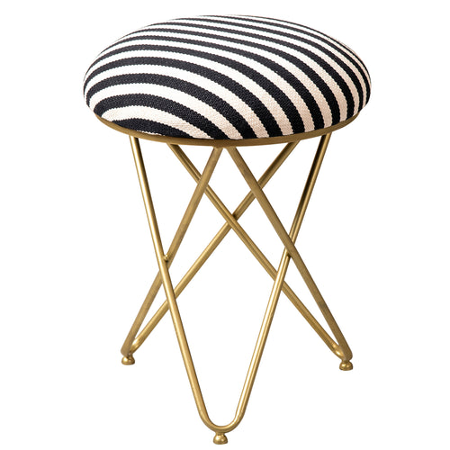 metallic cross leg ottoman for living room