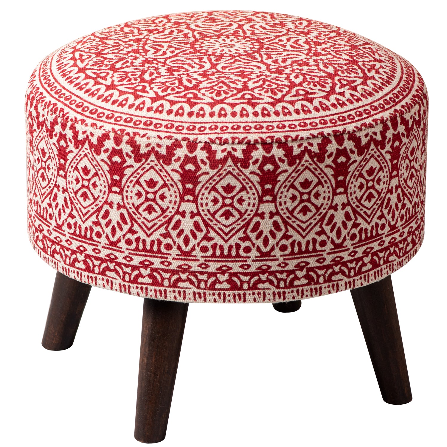 round wooden stool