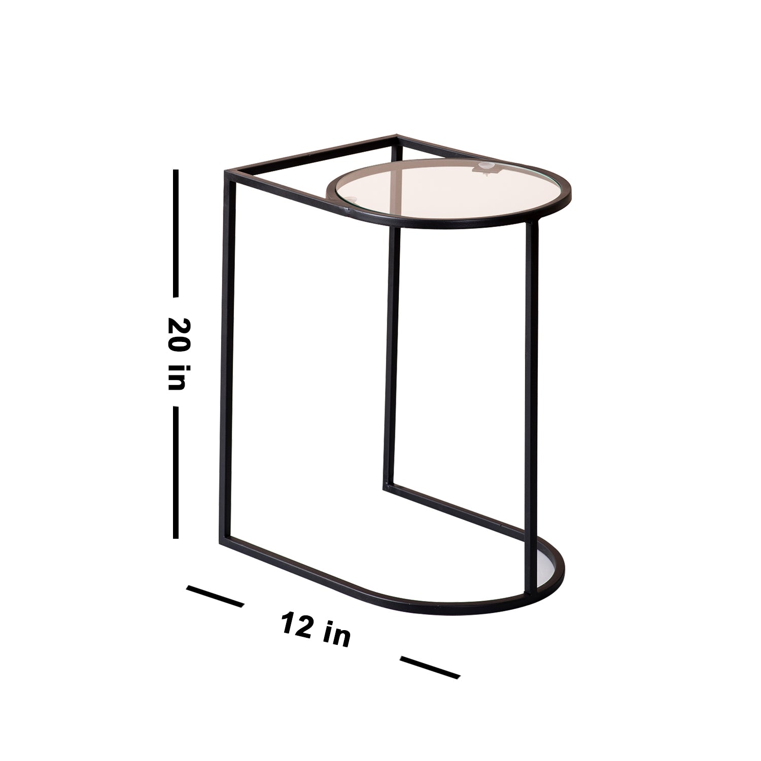 Magazine Side Table Black