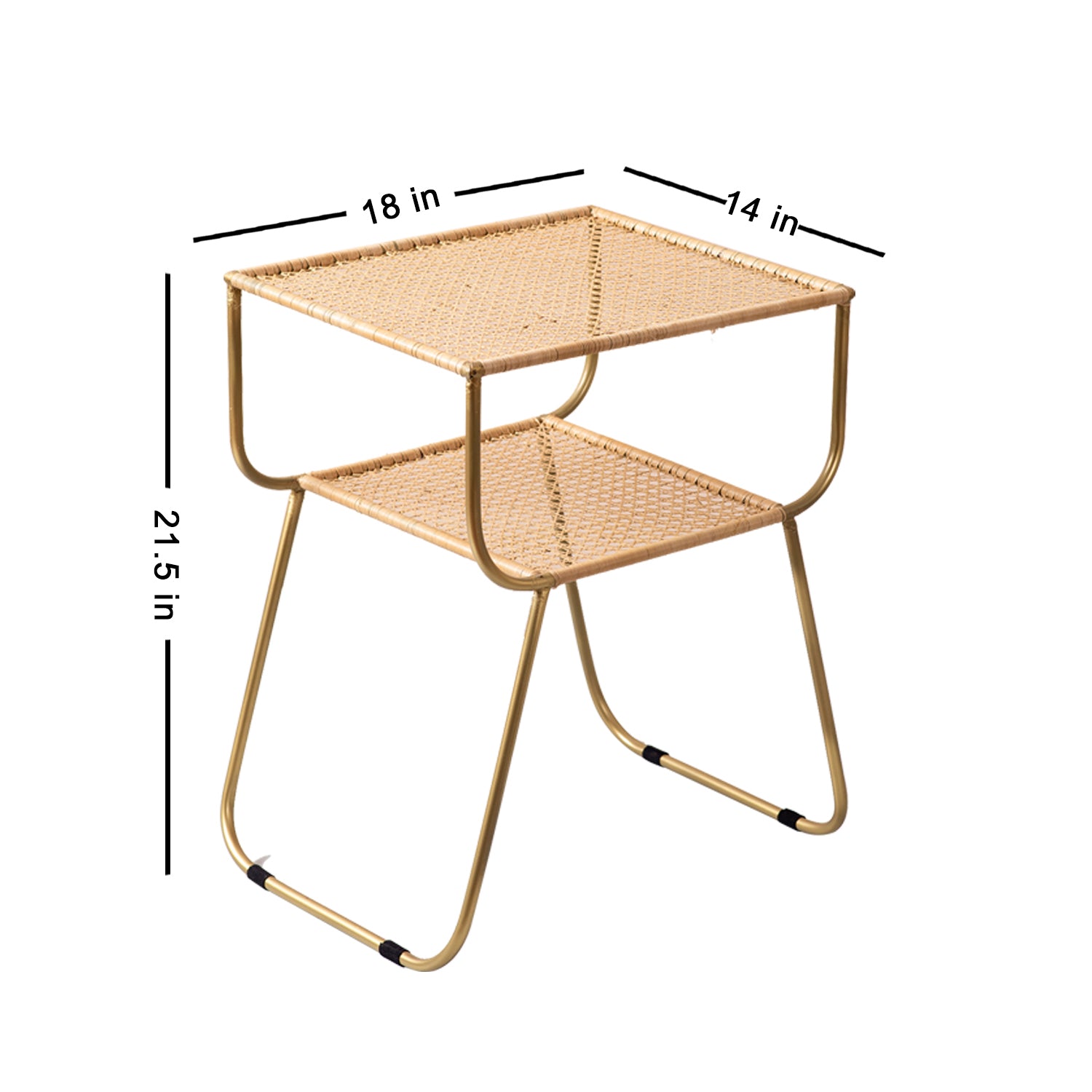 aluminium side table