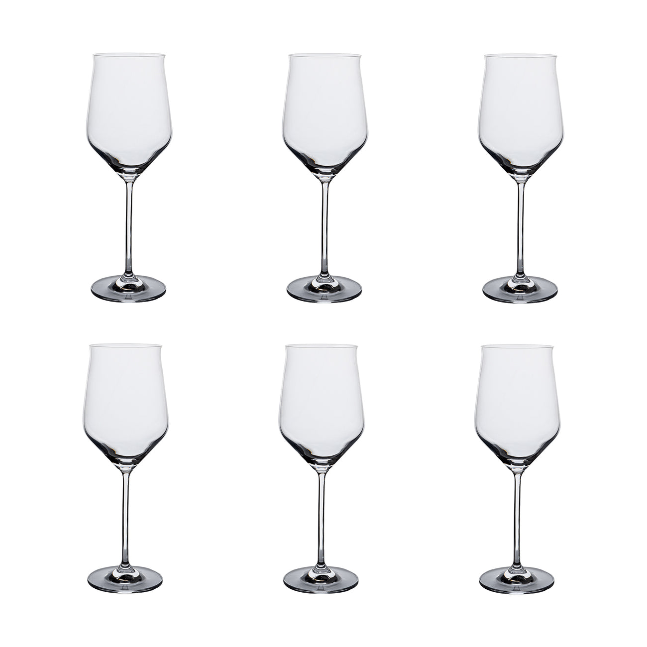 Wine Glasses Set of 6 | Drinkware Glasses