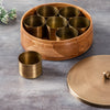 wooden spice box