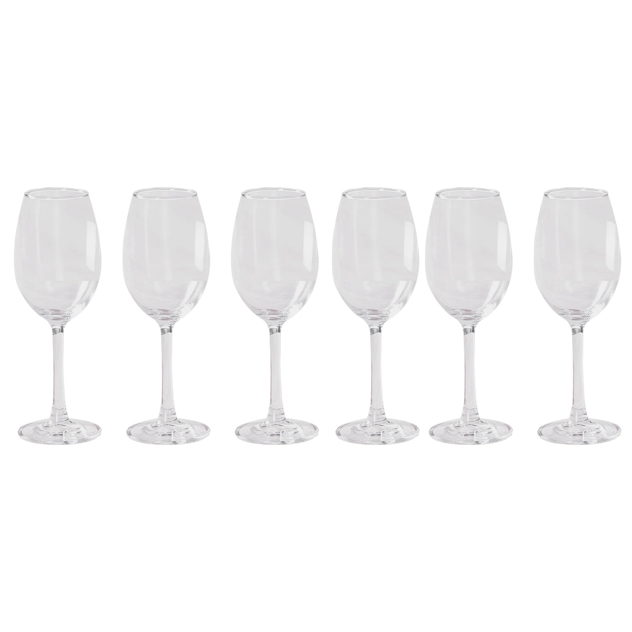 Wine Glasses Set of 6 | Drinkware Glasses