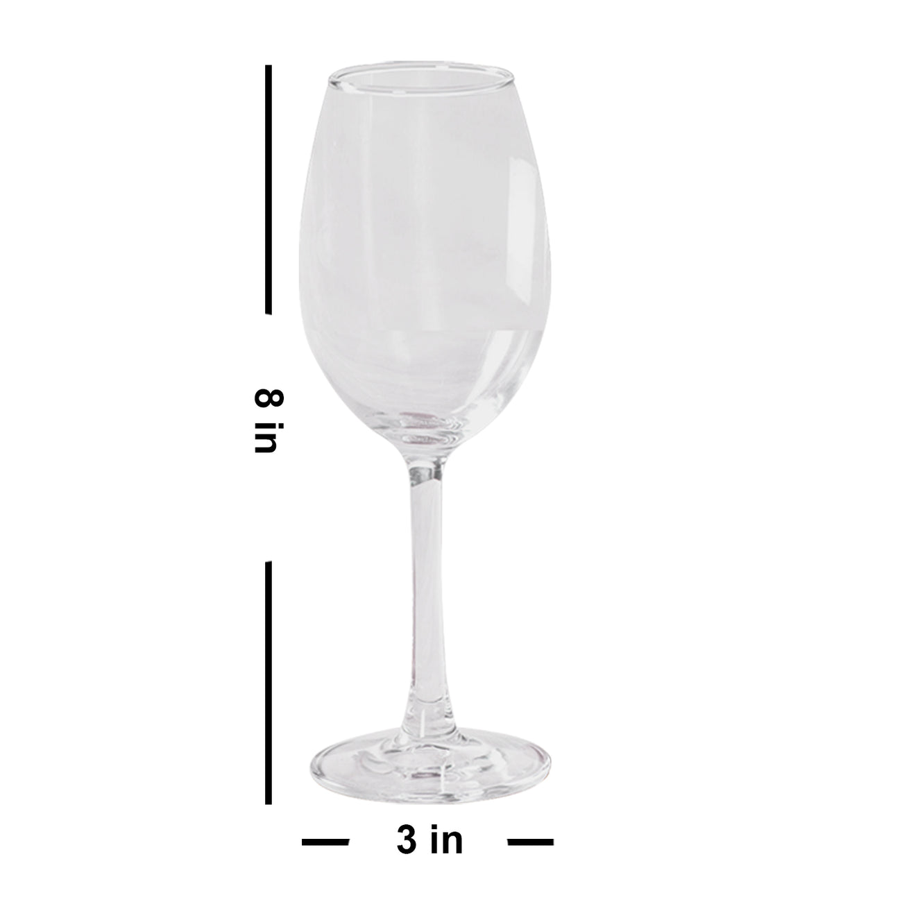 Wine Glasses Set of 6 | Drinkware Glasses