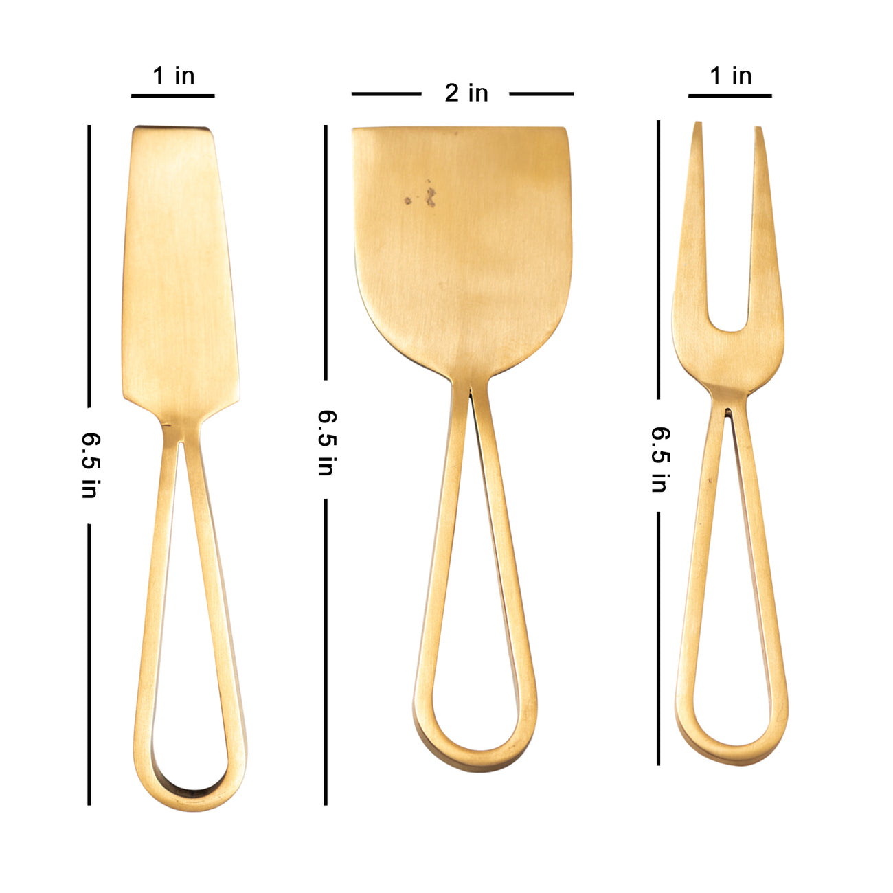 gold cake server spoon