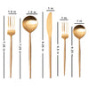 gold serving spoons