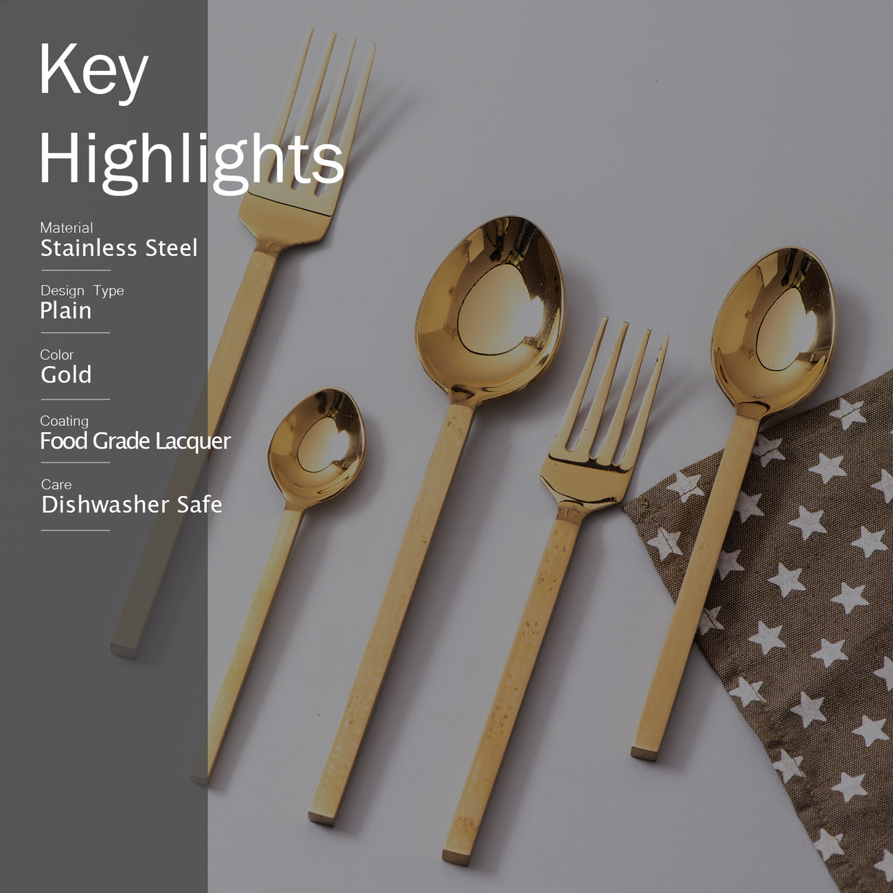 buy gold cutlery