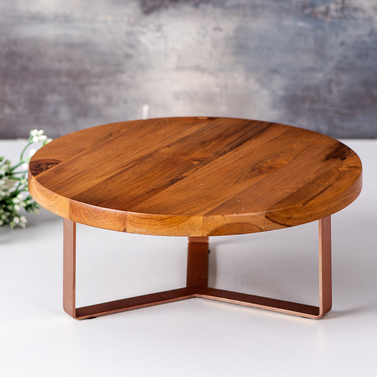 wood cake stand