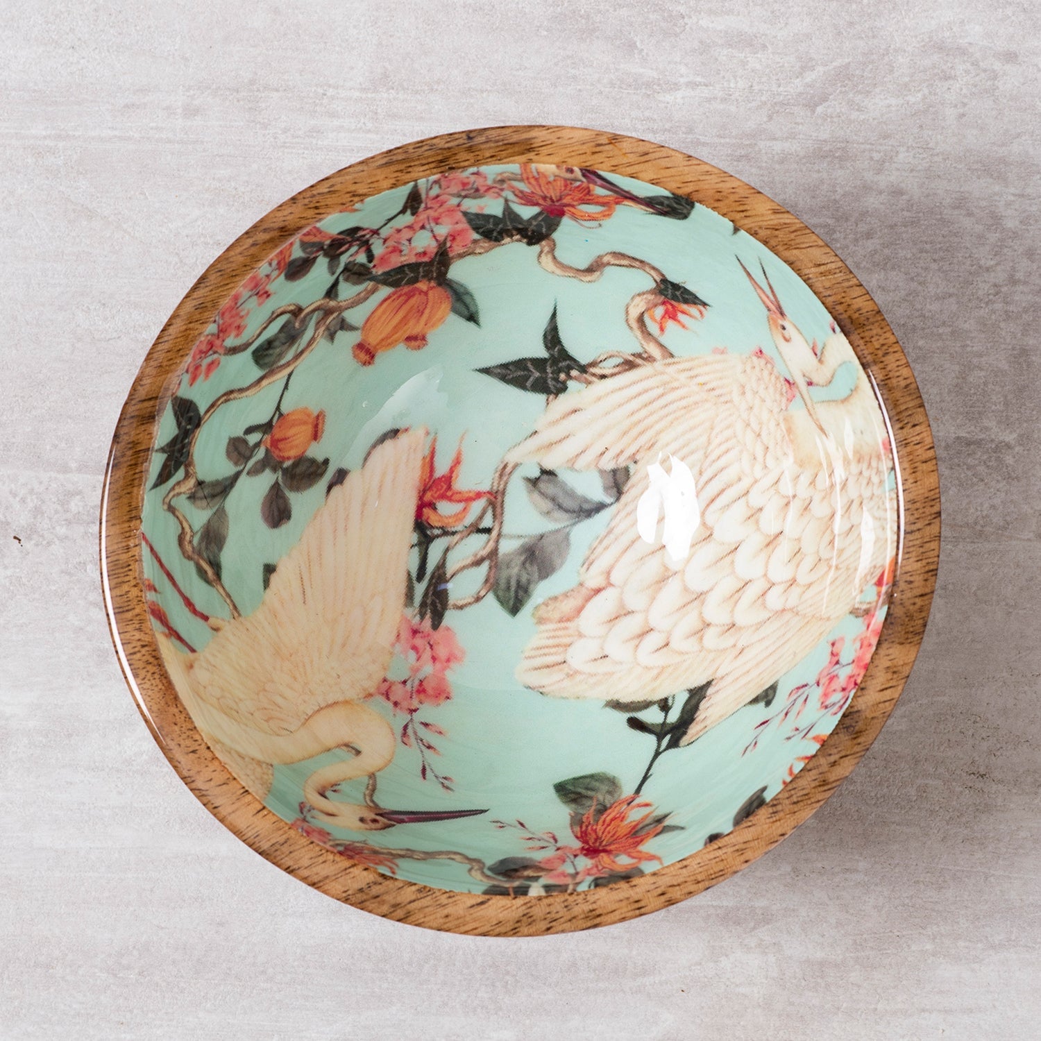 Flamingo Printed Serving Bowl