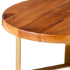 Inseparables Teak Wood Cake Stand Gold